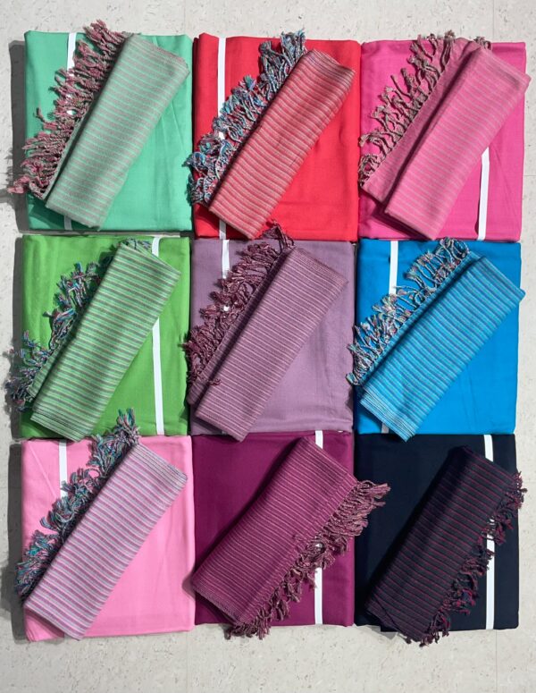 PLAIN SUIT WITH LINING STOLE