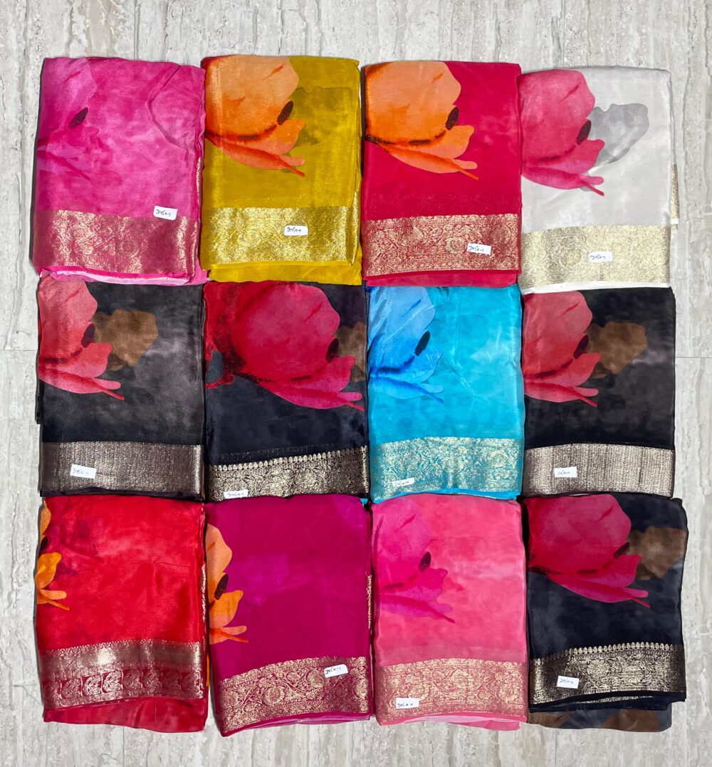 Chinon Digital Print Saree