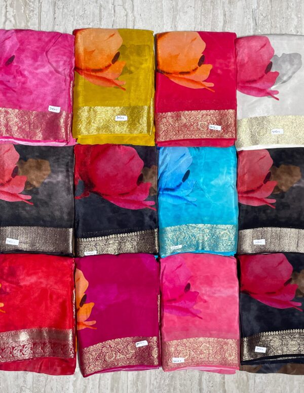 Chinon Digital Print Saree