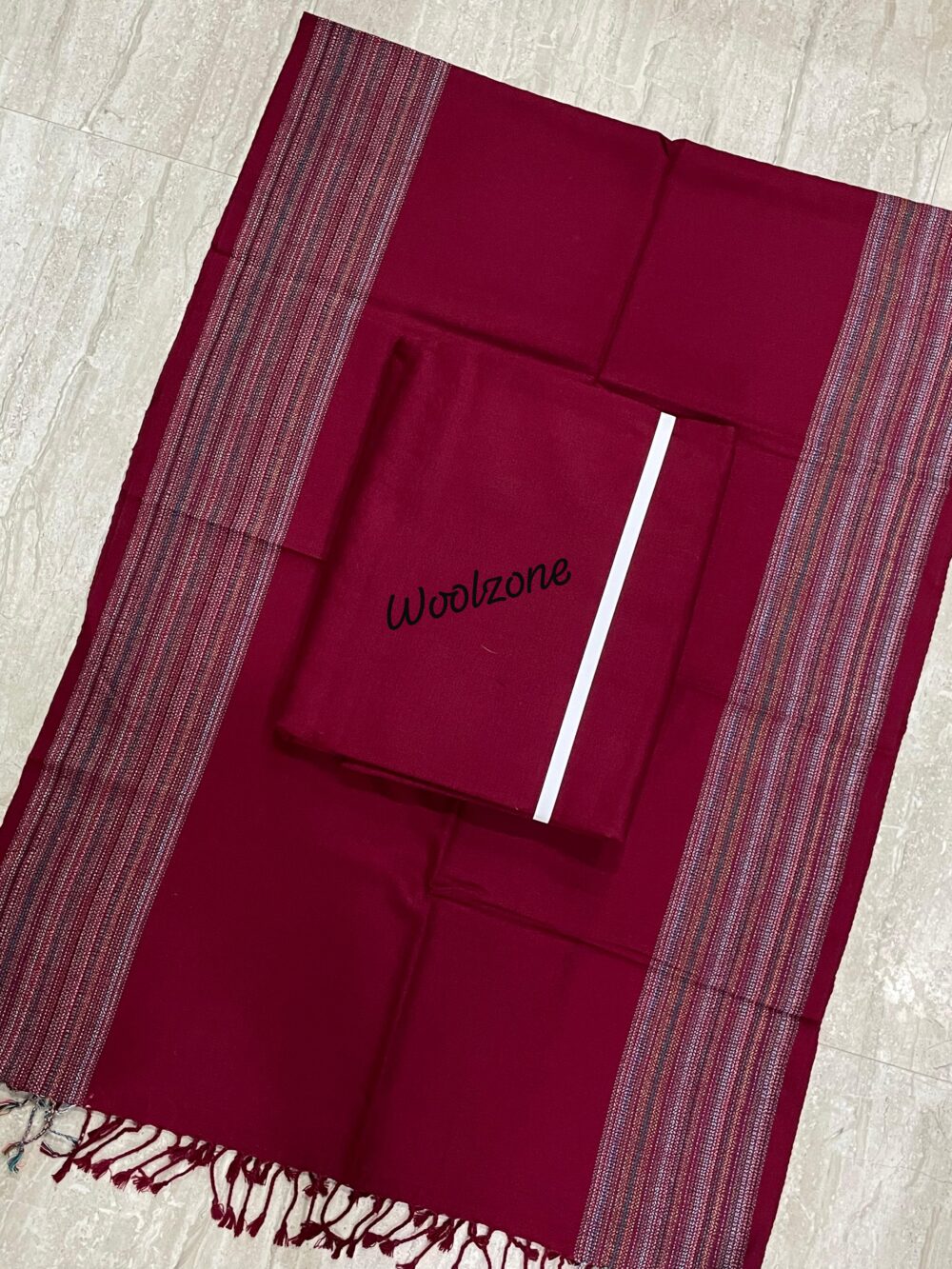 Big Diamond Suit with Border Lining Stole