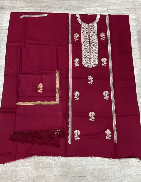 Pure Wool Suit with Tilla Embroidery