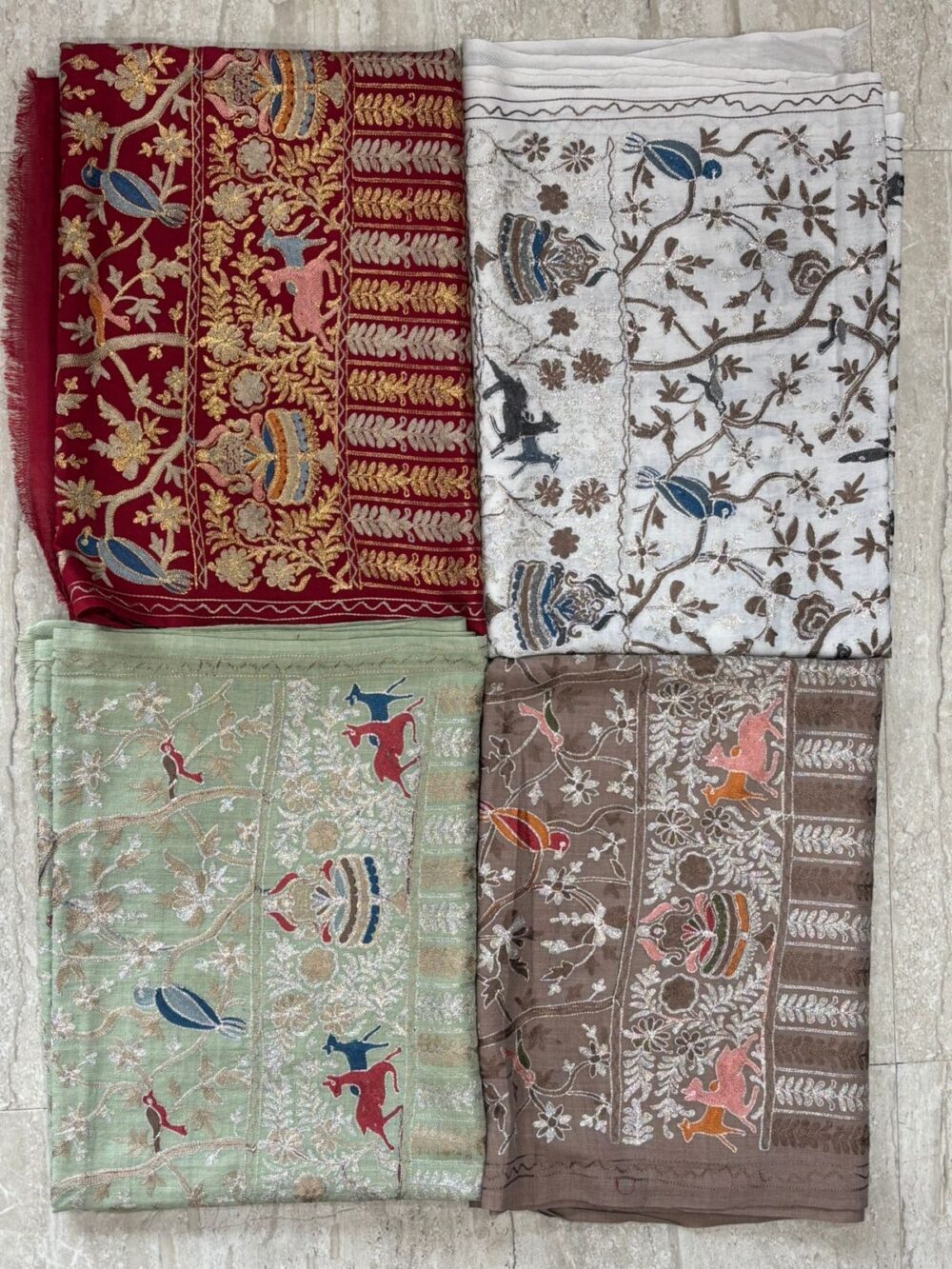 Kashmiri Embroidered Stole - Image 2