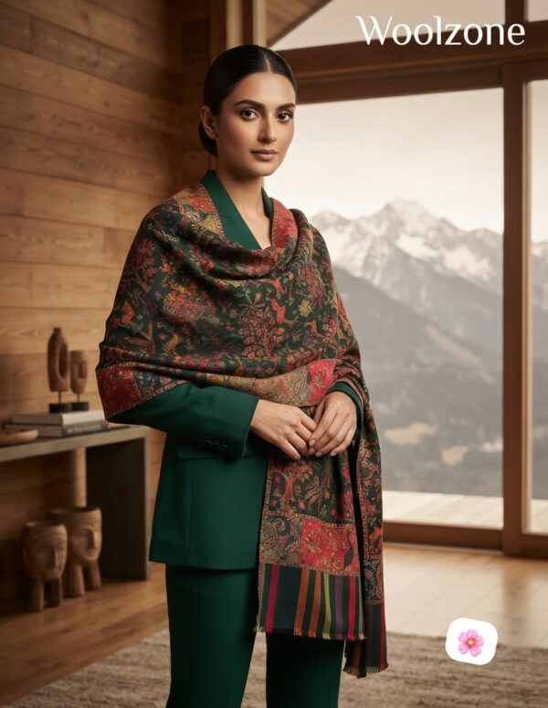 Premium fine-wool Kanni Stole