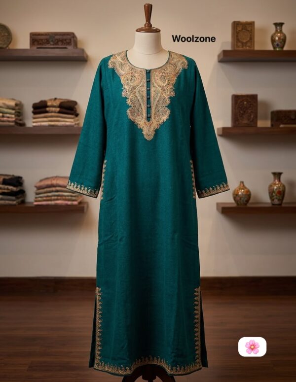 Sozni Embroidered Kashmiri Pure Wool Pheran
